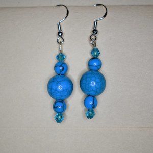 Blue Torquoise Earrings